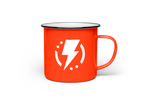Olympus Enamel Mug